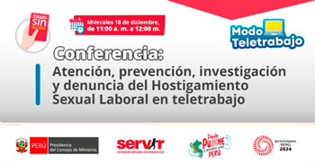 Conferencia online "Atención, prevención, investigación y denuncia del HSL en teletrabajo" 