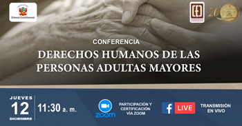 Conferencia online  "Derechos Humanos de las personas adultas mayores" del CEC