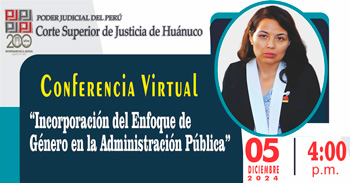 Conferencia online "Incorporación del Enfoque de Género en la Administración Pública" 