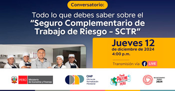 Conversatorio online "Seguro Complementario de Trabajo de Riesgo- SCTR"  del ONP