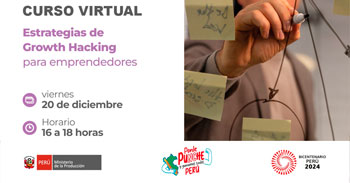 Curso online "Estrategias de Growth Hacking para emprendedores"  de PRODUCE