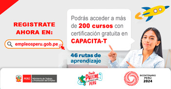 Cursos gratis online con certificado del Ministerio de Trabajo - Empleos Perú