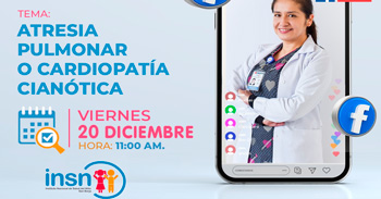 Evento online "Atresia pulmonar o cardiopatía cianótica" del INSNSB