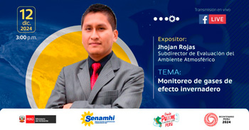 Evento online "Monitoreo de gases de efecto invernadero" del SENAMHI