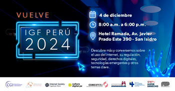 Foro de Gobernanza de Internet Perú 2024 del RENIEC