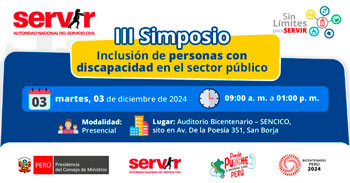 III Simposio presencial "Inclusión de personas con discapacidad en el sector público" del SERVIR