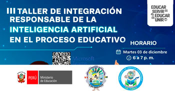 III Taller online de integración responsable de la inteligencia artificial en el proceso educativo de la DRET