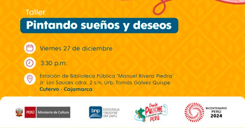 Taller presencial gratis "Pintando sueños y deseos" de la BNP