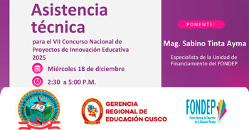 Taller online "Asistencia técnica" de la UGEL Pichari Kimbiri Villa Virgen