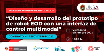 Taller online "Diseño y desarrollo del prototipo de un ROBOT EOD con una interfaz de control multimodal" 