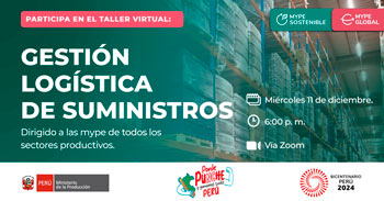 Taller online "Gestión Logística de Suministros" del PRODUCE