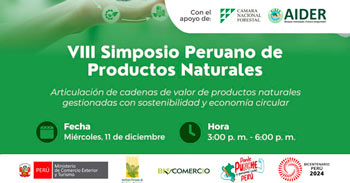 VIII Simposio virtual "Peruano de Productos Naturales"  del MINCETUR