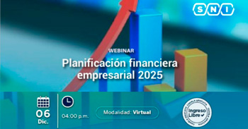 Webinar online "Planificación financiera empresarial 2025" de la SNI