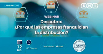 Webinar online "¿por qué las empresas franquician la distribución?" de la SNI