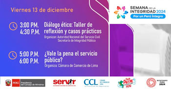 Webinar online "Taller de reflexión y casos prácticos y ¿Vale la pena el servicio público?" del SERVIR