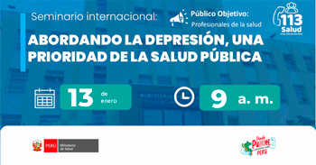 Capacitación online "Abordando la depresión, una prioridad de la salud pública" del MINSA