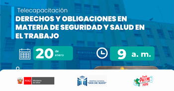  Capacitación online " Derechos y obligaciones en materia de seguridad y salud en el trabajo " del MINSA