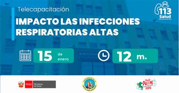 Capacitación online gratis "Impacto las infecciones respiratorias altas" del  MINSA