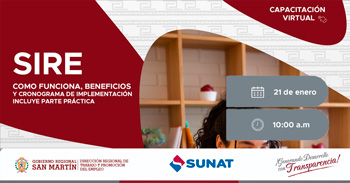 Capacitación online gratis SIRE: Como funciona, beneficios y cronograma de implementación - Incluye parte práctica