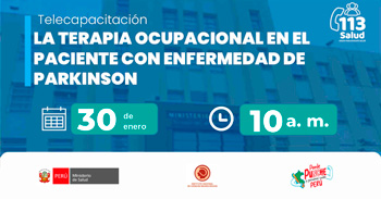 Capacitación online "La terapia ocupacional en el paciente con enfermedad de parkinson" del MINSA