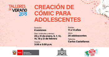 Casa de la Literatura Peruana ofrece talleres gratuitos dirigidos a familias, niñas y niños, así como a adolescentes