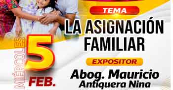  Charla online gratis "La Asignación Familiar" de la DRTPE de Tacna