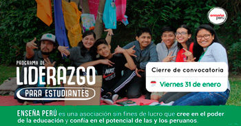 Programa de Liderazgo para Estudiantes | Convocatoria 2025 Enseña Perú