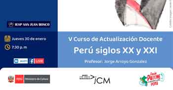  Curso virtual de Actualización Docente "Perú siglos XX y XXI" del Museo José Carlos Mariátegui