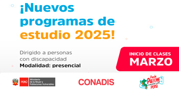 Cursos presenciales gratis para emprendedores con discapacidad del CONADIS