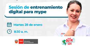  Evento presencial "Sesión de entrenamiento digital para mype" de PRODUCE