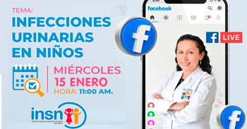 Evento online "Infecciones urinarias en niños" del INSNSB