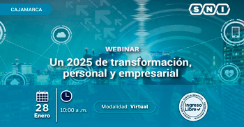 Webinar online "Un 2025 de transformación personal y empresarial" de la SNI