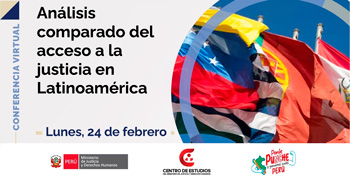  Conferencia online "Análisis comparado del Acceso a la Justicia en Latinoamérica" del MINJUSDH