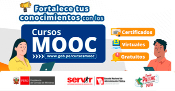 Cursos online gratis MOOC con CERTIFICACIÓN GRATUITA del SERVIR - 2025