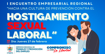  Evento presencial "Hacia una cultura de prevención contra el hostigamiento sexual laboral" 