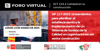  Foro virtual gratis Lineamientos para la Implementación de un Sistema de Gestión de la Calidad en Construcción