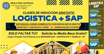  Curso online gratuito "Logística SAP" de Educa Perú sistemas