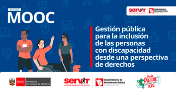  Curso online gratis con certificado Gestión pública para la inclusión de las personas con discapacidad de SERVIR