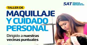 Talle presencial gratis "Maquillaje y cuidado personal" de SAT LIMA