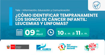 Capacitación virtual gratuita ¿Cómo identificar tempranamente los signos de cáncer infantil: leucemias y linfomas?