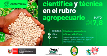  Capacitación presencial  "Transferencia cientifica y técnica en el rubro agropecuario" del INIA