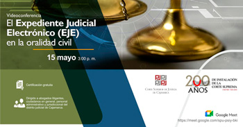  Capacitación online "El Expediente Judicial Electrónico (EJE) en la oralidad civil"