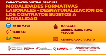  Capacitación online gratis Modalidades Formativas Laborales - Desnaturalización de los Contratos Sujetos a Modalidad
