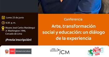 Conferencia presencial "Arte, transformación social y educación: un diálogo de la experiencia" 
