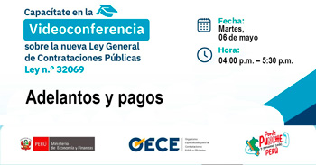 Conferencia virtual "Adelantos y pagos" del OECE