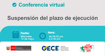  Conferencia virtual gratuita "Suspensión del plazo de ejecución" del OECE