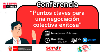 Conferencia online "Puntos claves para una negociación colectiva exitosa" del SERVIR