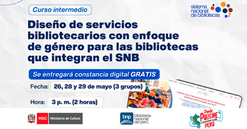 Curso online gratis "Diseño de servicios bibliotecarios con enfoque de género" 