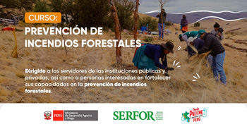 Curso online "Prevención de incendios forestales" del SERFOR