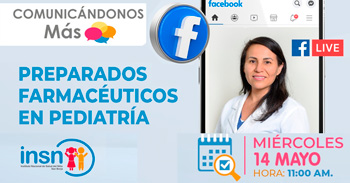 Evento online gratis "Preparados farmacéuticos en pediatría"  del INSNSB